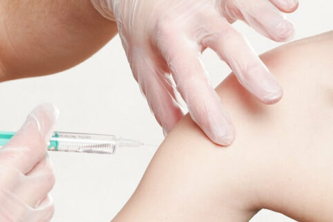 person receiving tetanus vaccination